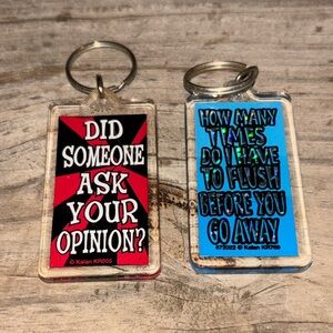 Vintage Adult Humor Keychains.